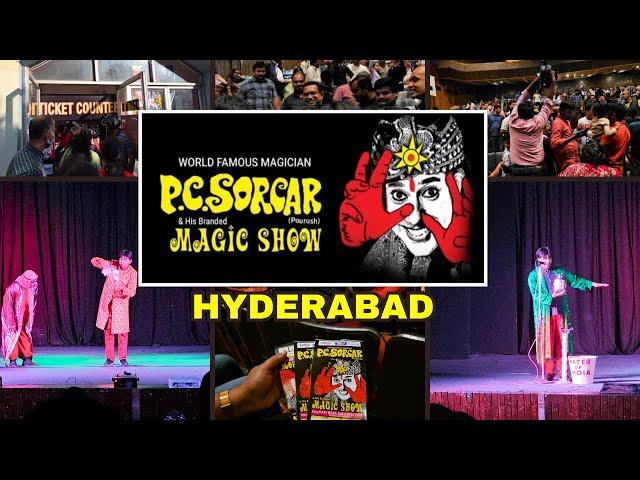 I Witnessed the BIGGEST Magic Show in Hyderabad! PC Sorcar Magic Show Hyderabad | PC Sorcar indrajal