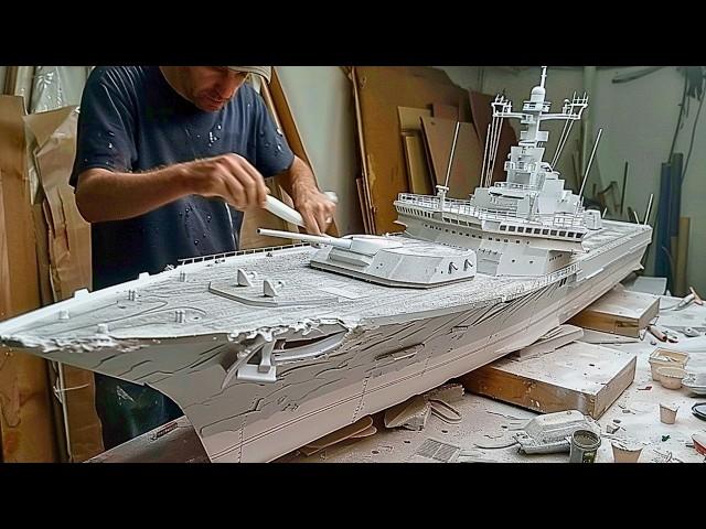 Man Builds Hyperrealistic RC Warship at Scale | OPV 1800 Military Replica by @jufri_88