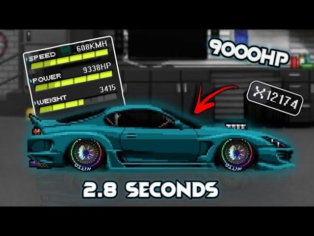 Top Secret Supra 9000HP+ | Pixel Car Racer | New Horizons Mod