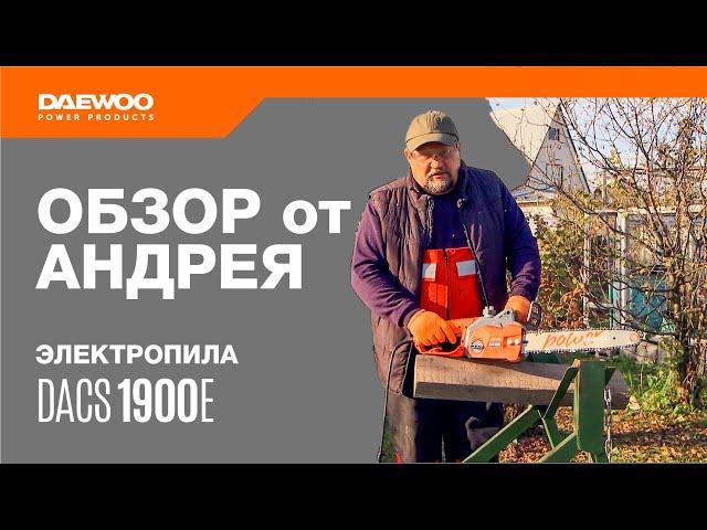 Какую электропилу купить? Легкая, компактная цепная пила DAEWOO DACS 1900E