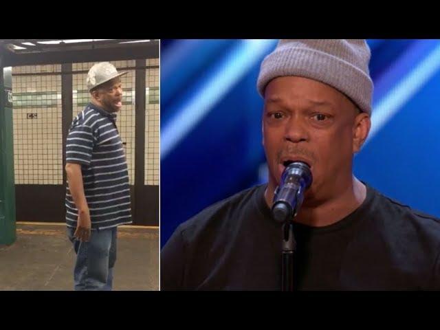 Mike Yung NYC Subway Singer FINALLY Gets to Sing on America's Got Talent!