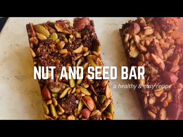 Nut and Seed Bar - Recipe | Healthy snack || Beula Thomas