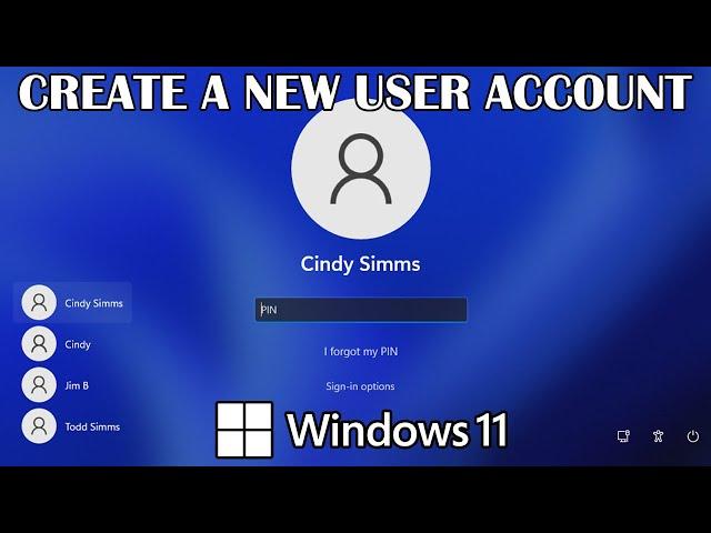 How to Create a New User Account in Windows 11