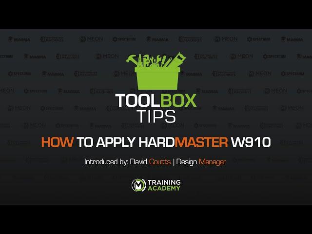 ToolBox Tips | How to apply HardMaster W910 | Presented by Meon