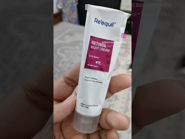 Retinol night cream review by @Reequil , for more visit Instagram. #skincare #skincaretips #skin