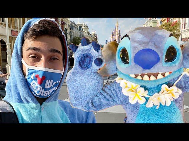 Magic Kingdom Spring Break Crowds 2021 | I WORE MY STITCH ONESIE TO DISNEY WORLD