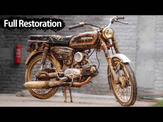 Full Restoration around 50 Years Old Abandoned Motorcycle