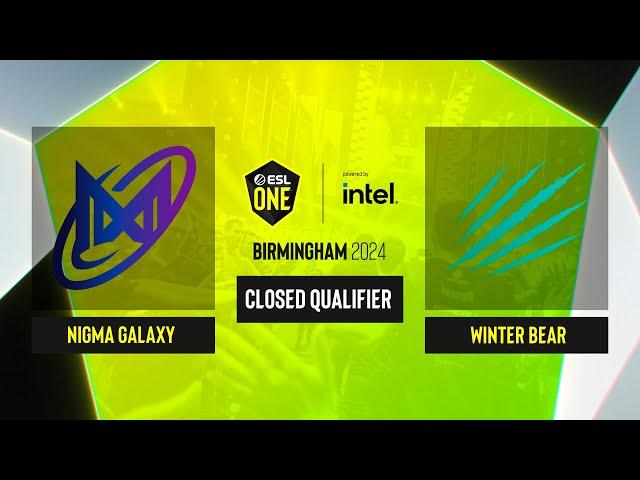 Dota2 - Nigma Galaxy vs Winter Bear - Game 2 - ESL One Birmingham 2024 - CQ - MENA