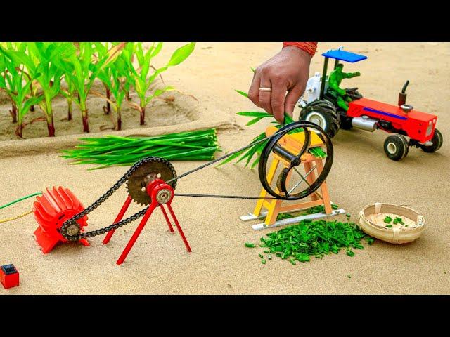 Electrical Chaff Cutter Machine For Cows  Food Mini Science Project |@sunway2