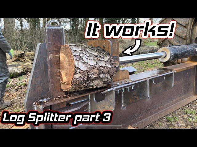 Making a HUGE log splitter. Part 3