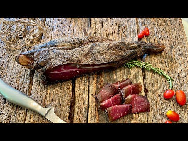 How to make ITALIAN PROSCIUTTO CRUDO - HAM halal - italian PROSCIUTTO - how to cure LAMB at home