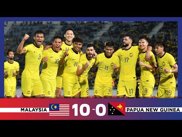 Malaysia 10 - 0 Papua New Guinea | Perlawanan Antarabangsa Tier 1