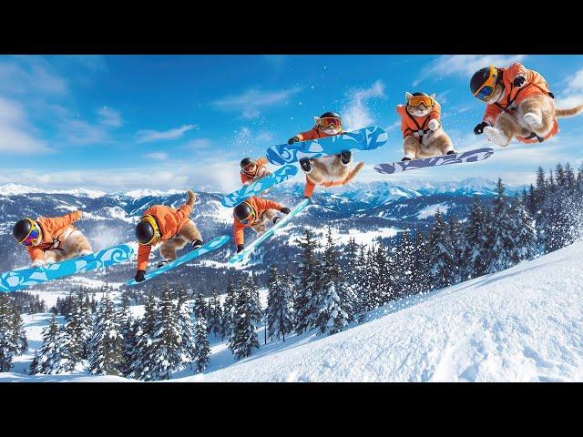 ️Niseko-Born Cat Nails a Front Flip at Whistler Ski Resort! 