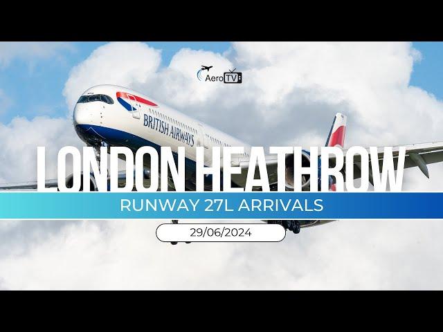 Aero / TV Live at London Heathrow for 27L Arrivals #livestream  #aviation #airportlive