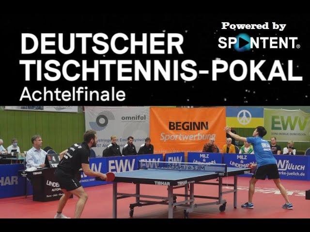 TTC indeland Jülich : TTC Zugbrücke Grenzau | F.Cnudde : Y.Feng | Match Nr.2