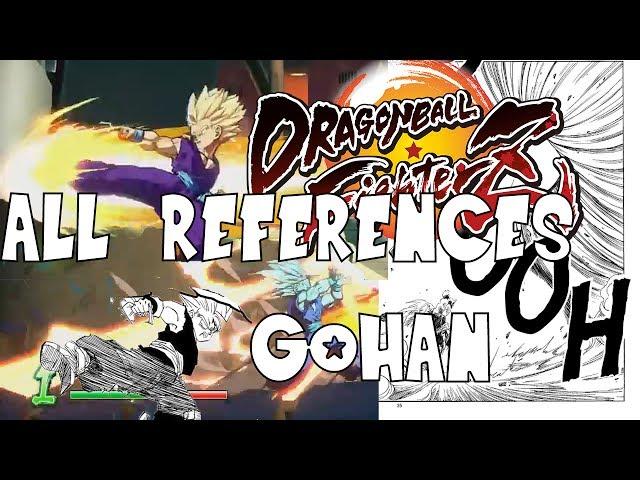 All Gohan Manga/Anime References Dragon Ball FighterZ