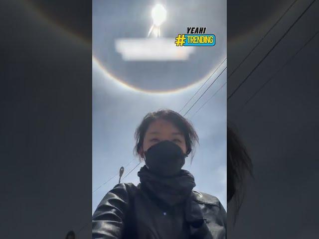 Cô gái gặp vòng sáng kỳ lạ trên bầu trời trong chuyến đi xuyên Việt #Y1News