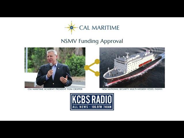 Our New National Security Multi-mission Vessel (NSMV) | President Cropper’s interview with KCBS