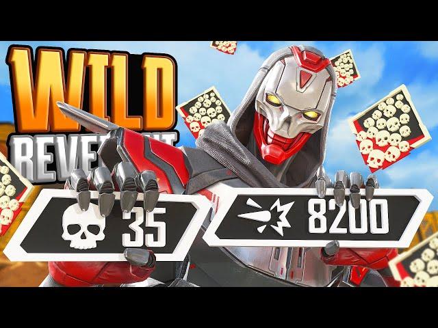 WILD Revenant 35 KILLS and 8,200 Damage INSANE Apex Legends Gameplay