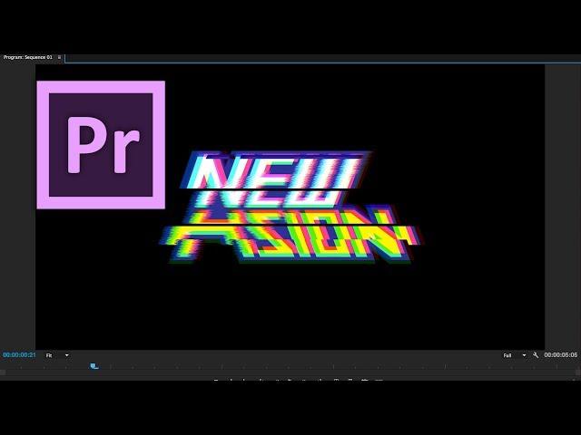 Glitch Logo / Title Preset  for Premiere Pro by Chung Dha