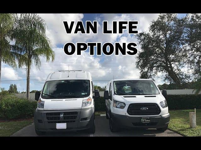 Van Life Options Dodge ProMaster VS Ford Transit