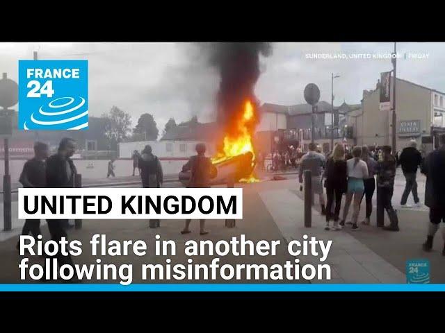 UK riots flare in another UK city following misinformation about Southport stabbing • FRANCE 24