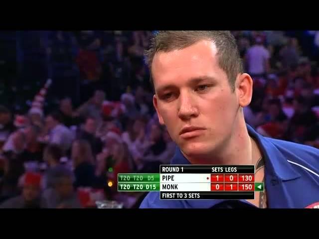 Justin Pipe vs Arron Monk - PDC World Darts Championships 2014 First Round