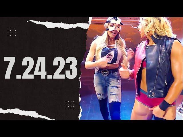 WWE Raw - 07.24.23 - Becky Lynch vs Zoey Stark w/ Trish Stratus