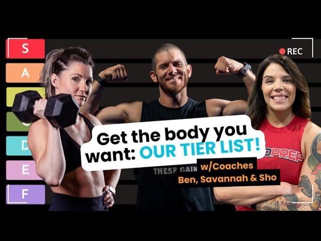 Get the Body You Want: Our Nutrition Tier List