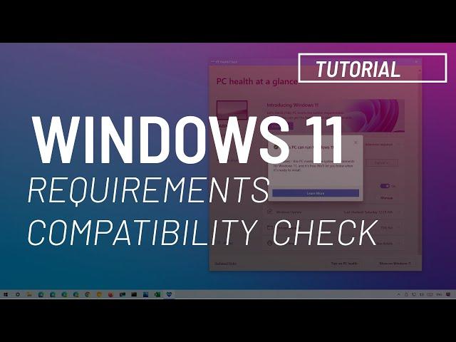 Windows 11: requirements explained, compatibility check, TPM and CPU support