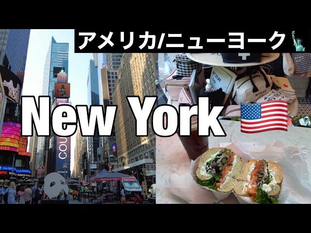 Sub 【アメリカ Vlog】ニューヨーク1日観光 | アメリカ 女ひとり旅 | おすすめの旅行グッズ | 客室乗務員のステイ先vlog