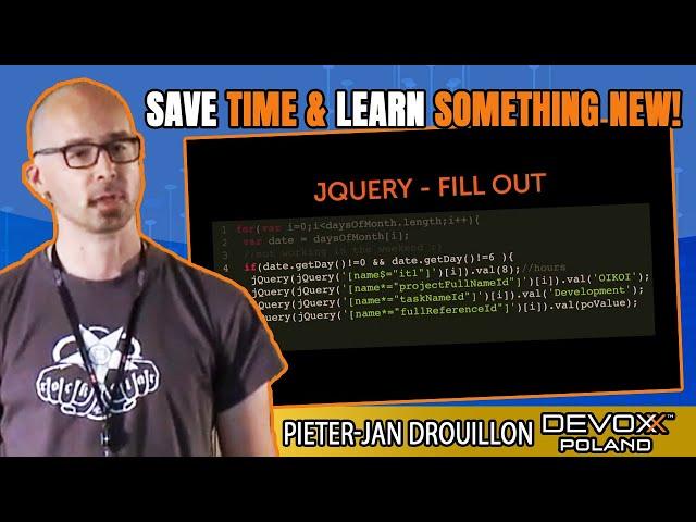 Automate boring tasks • Pieter-Jan Drouillon • Devoxx Poland 2021