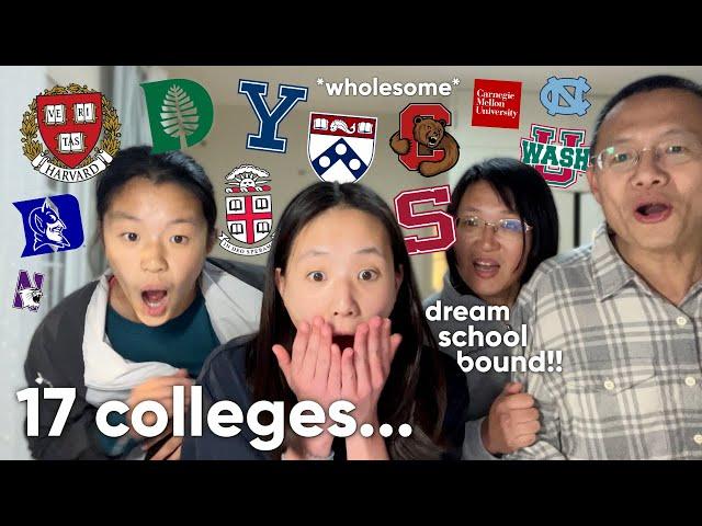 COLLEGE DECISION REACTIONS 2024 (Ivies, T20s, Liberal Arts, & More) || 17 SCHOOLS & STATS