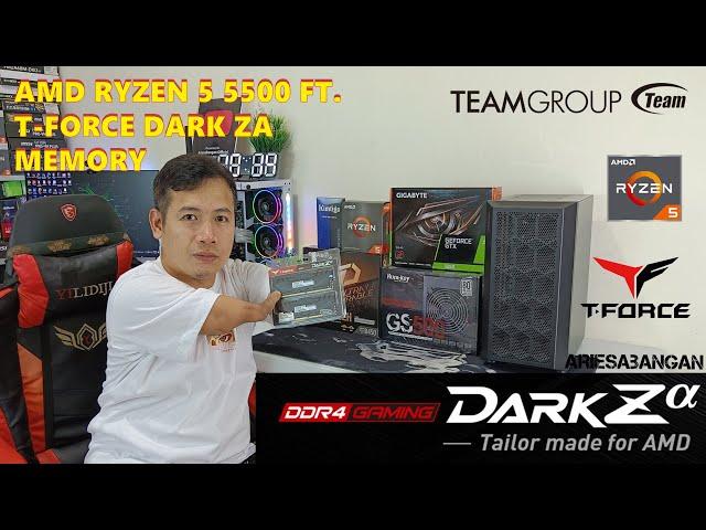 TEAMGROUP T-FORCE DARK ZA GAMING MEMORY WITH AM RYZEN 5 5500 PC BUILD