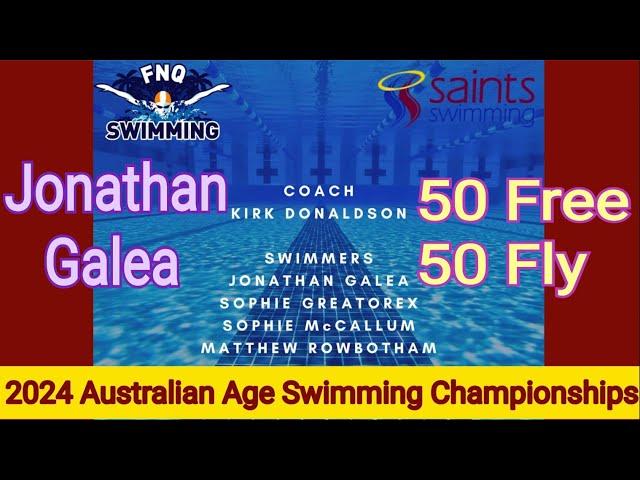 Saints Swimming : Jonathan Galea. 2024 Australian Age Swimming Championships