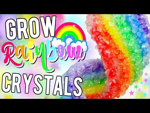 DIY RAINBOW CRYSTALS! How To Grow UNICORN RAINBOW CRYSTALS!