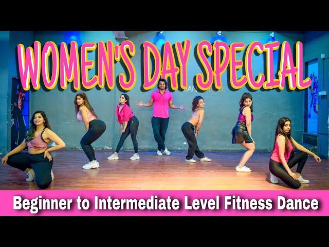 Women's day special | Beginner To Intermediate Level Fitness Dance | Akshay Jain Choreography  | DGM