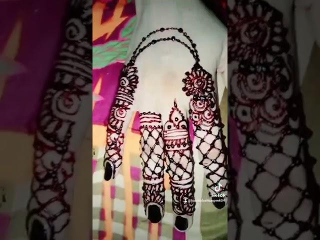 Latest Bridal Indian Mehndi Designs back hand mehndi design by hamna fashion geek