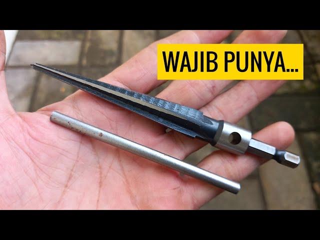 Cara Menggunakan Hand Reamer Taper, Pembesar Lobang Bor Shank Hex 3-13 mm