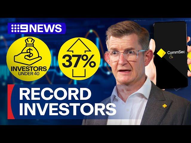 Young Australians investing in record-breaking numbers | 9 News Australia