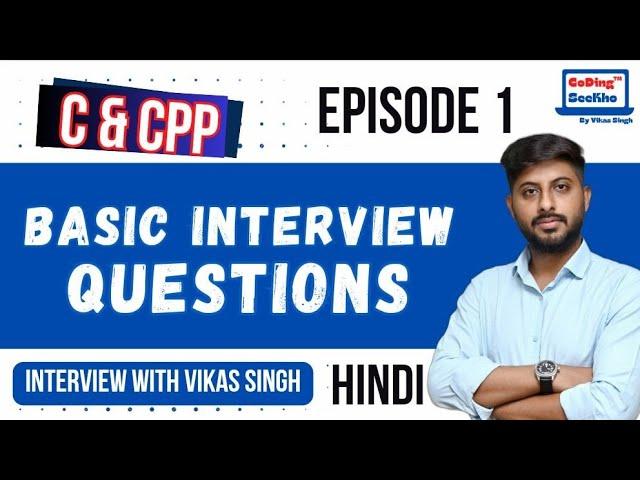 Basic Interview Questions on C Programming | CoDing SeeKho | by Vikas Singh | Preparation