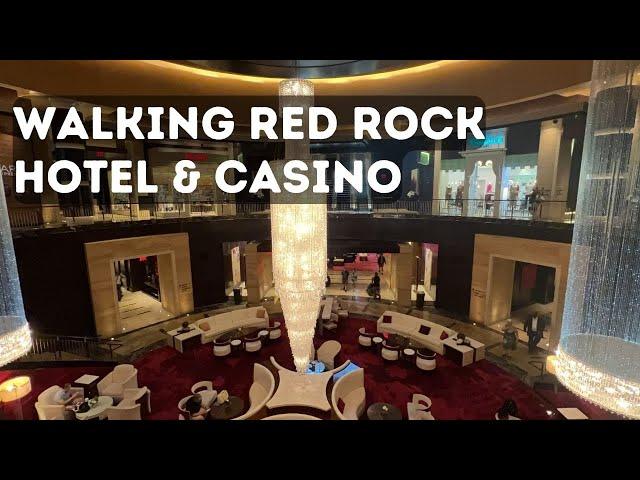 Walking Red Rock Hotel & Casino in Summerlin South, Nevada, Located in the Las Vegas Valley