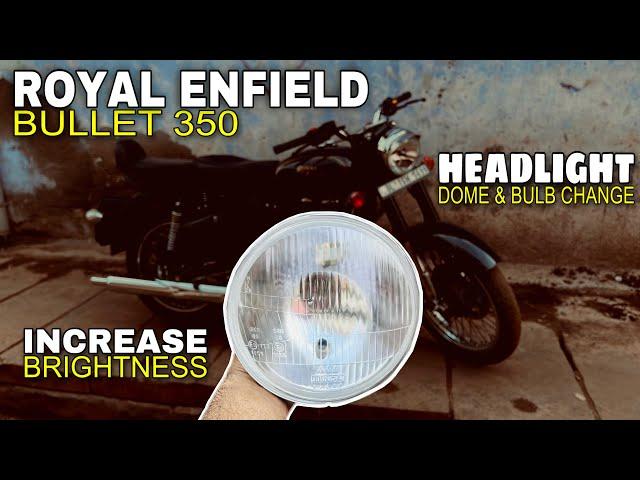 Royal Enfield Bullet 350 Modified || How To Increase Headlight Brightness In Bullet 350