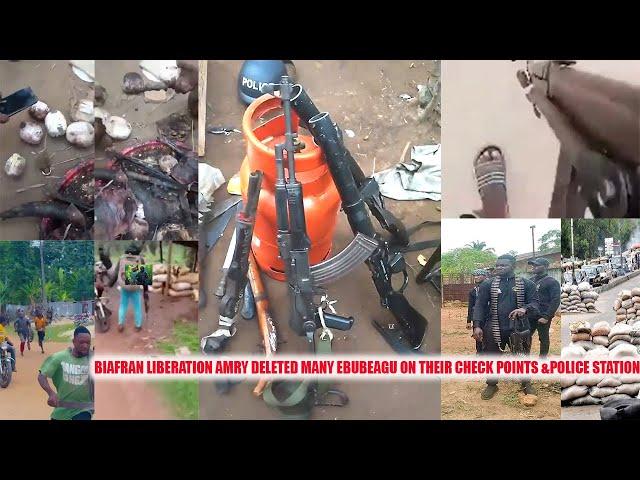 BIAFRAN LIBRATION ARMY REMOVED JUJU EBUBEAGU 4RM CHECK POINTS,  POLICE STATION, GRAB TOOLS FROM THEM