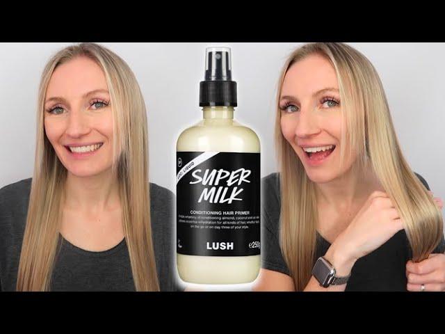 LUSH SUPER MILK LEAVE IN CONDITIONING SPRAY REVIEW | IS IT WORTH THE HYPE? LUSH HAIRCARE REVIEW