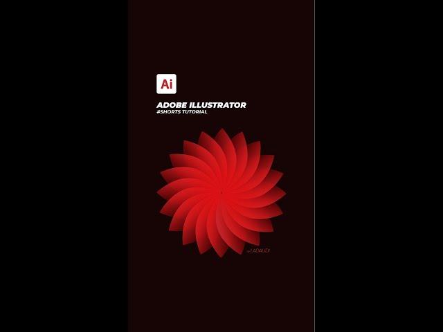 How To Create Flower Petal in Adobe Illustrator #Shorts Tutorial