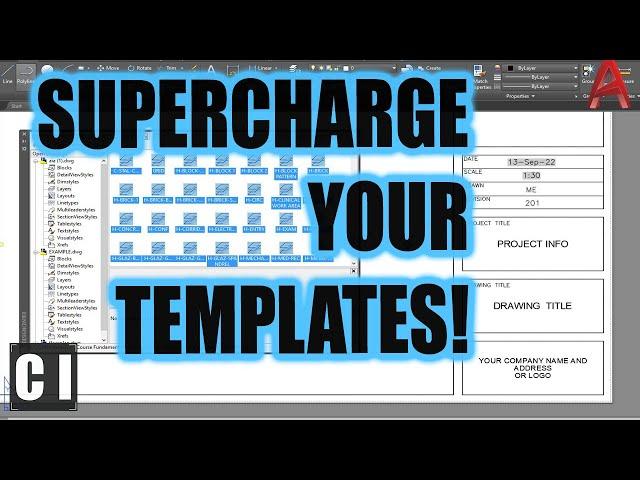 4 Tips to Supercharge AutoCAD Templates & Title Blocks! Automate & Standardize | 2 Minute Tuesday