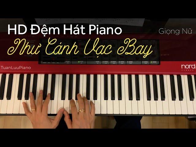  Hướng Dẫn Đệm Hát Piano GIỌNG NỮ - NHƯ CÁNH VẠC BAY - Cách Tự Học Piano Dễ Nhất - Tuấn Lưu Piano