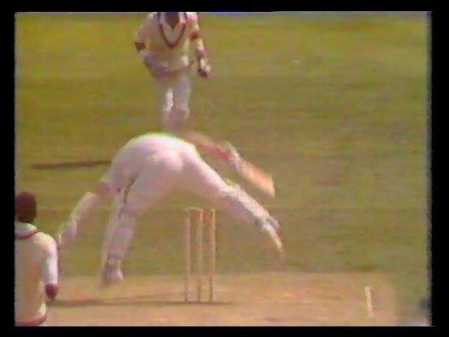 "LEG OVER" INCIDENT - BRIAN JOHNSTON & JONATHAN AGNEW - ENGLAND v WEST INDIES THE OVAL AUGUST 9 1991