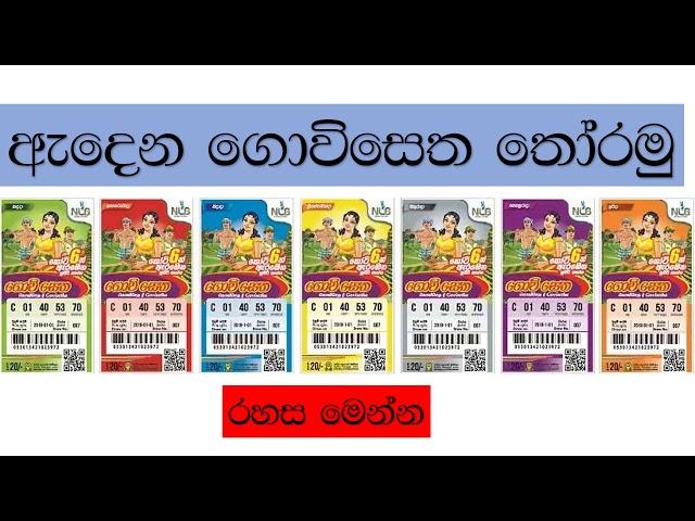 how to win govisetha lottary tikat sri lanka